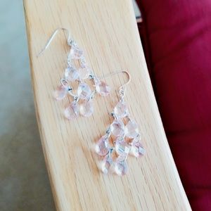 Light Pink dangling earrings